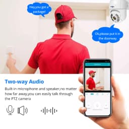 Hiseeu 4K 8MP Smart Wifi PTZ Camera 5x Digital Zoom AI Human Detection ONVIF Wireless CCTV IP Camera Iptv Security Protection