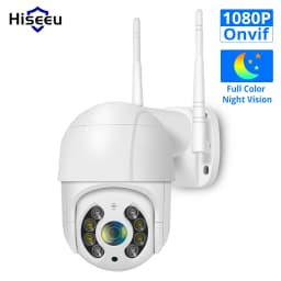 Hiseeu 4K 8MP Smart Wifi PTZ Camera 5x Digital Zoom AI Human Detection ONVIF Wireless CCTV IP Camera Iptv Security Protection