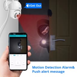 Hiseeu 4K 8MP Smart Wifi PTZ Camera 5x Digital Zoom AI Human Detection ONVIF Wireless CCTV IP Camera Iptv Security Protection