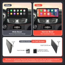 Car Multimedia Display Screen Wireless CarPlay Android Auto For Mercedes-Benz CLS W218 2010-2014 With Airplay Mirror Link