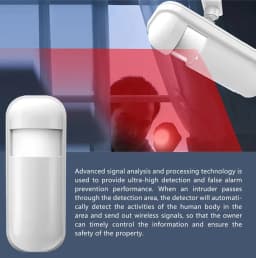 Mini PIR Motion Sensor Alarm Detector Wireless 433MHz EV1527 Infrared Sensor PIR Sensor Motion Detector for Home Burglar Alarm
