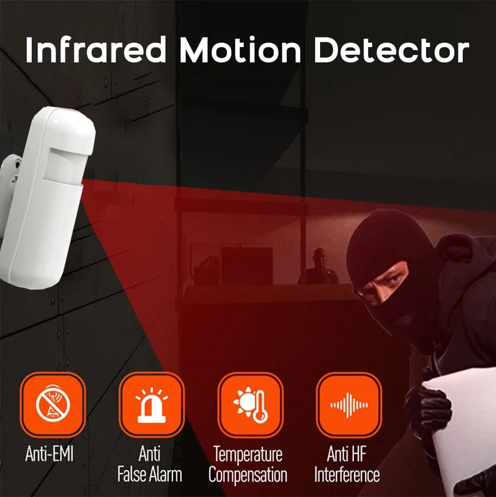 Mini PIR Motion Sensor Alarm Detector Wireless 433MHz EV1527 Infrared Sensor PIR Sensor Motion Detector for Home Burglar Alarm