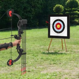 50cm EVA Archery Arrow Target for Practice Portable Hunting Target with 10* Target Papers & 4* Target Pins