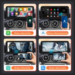 RoadTop Wireless CarPlay Android Auto Car Multimedia Display For Mercedes-Benz CLA GLA A Class W176 2016-2018 NTG5.0 TouchScreen