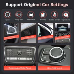RoadTop Wireless CarPlay Android Auto Car Multimedia Display For Mercedes-Benz CLA GLA A Class W176 2016-2018 NTG5.0 TouchScreen