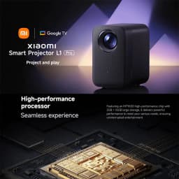 Xiaomi Smart Projector L1 Pro,Google TV 400 ISO Lumens,1080p Physical Resolution,Auto Focus&Auto Keystone Correction,Dolby Audio