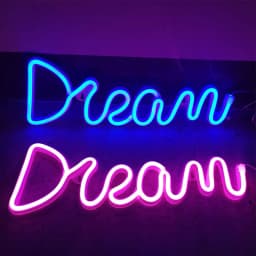 Led Letter Sign Light Dream Shape Neon Lamp Usb Charging LED Light Up Letter Lamp Birthday Wedding Holiday Supply Wall Decor