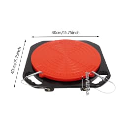 2PCS 360° Rotating Wheel Alignment Turn Plates, Die-Cast Magnesium Alloy Auto Alignment Tool, Over 2 Ton Load Capacity Turntable with Scale 0-50°, Equipped with Transition Blocks & Thrust Pads for Sedan SUV Light Truck Repair Shop