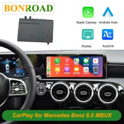 Bonroad Wireless Carplay Android Auto Fits For Mercedes A B C E Class CLS CLA GLA GLB Class NTG6.0 2018-2022 Module Box Airplay