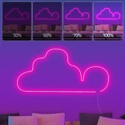 RGB LED Waterproof Neon Strips with APP & Remote, Smart WIFI Works with Alexa, Adjustable Brightness For Indoor And Outdoor Use