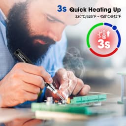 Cordless Soldering Iron Kit, Rechargeable Portable Electric Soldering Gun Pen, 3 Temperature Adjustment Soldering Welding Tools