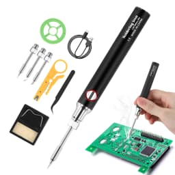 Cordless Soldering Iron Kit, Rechargeable Portable Electric Soldering Gun Pen, 3 Temperature Adjustment Soldering Welding Tools