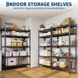 5-Tier Adjustable Metal Shelving Unit with 2000 Lbs Capacity,  for Garage and Home Organization