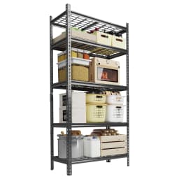 5-Tier Adjustable Metal Shelving Unit with 2000 Lbs Capacity,  for Garage and Home Organization