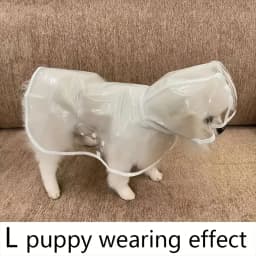 Transparent Waterproof Dog Raincoat for Small and Medium-Sized Dogs, Teddy and Bichon Frise Dog for Rainy Days Walking