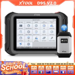 2026 XTOOL D9S BT Automotive Scanner Key Programmer ECU Coding OBD2 Diagnostic Topology Map with 45+ Resets FCA SGW DOIP CANFD