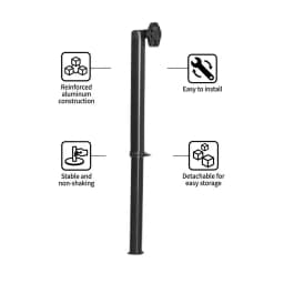 Folding RV Table Legs Adjustable 21-36 Inch Telescopic Aluminum Stand for Camper Caravan Motorhome Boat Furniture Hardware Parts