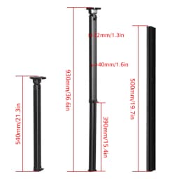Folding RV Table Legs Adjustable 21-36 Inch Telescopic Aluminum Stand for Camper Caravan Motorhome Boat Furniture Hardware Parts