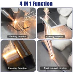 KPL 3000W 4 IN 1 Laser Welding Cutting Cleaning Soldering Machine Double Wire Feeder for Metal 2000W Handheld Fiber Laser Welder