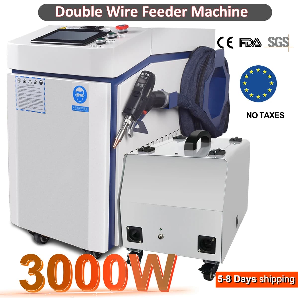 KPL 3000W 4 IN 1 Laser Welding Cutting Cleaning Soldering Machine Double Wire Feeder for Metal 2000W Handheld Fiber Laser Welder