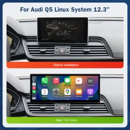 12.3 Inch Multimedia Display Touch Screen For Audi Q5 MIB 2018-2019 Airplay Miracast Function Wireless Carplay Android Auto