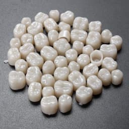 60pcs Resin Teeth Dentistry Dental Temporary Crown Material for Anterior & Molar Teeth Protecting Oral Care Whitening Stable