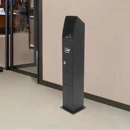 Standing Cigarette Butt Disposal with Lock and Key 1.27Gal Large Capacity Outdoor Ashtray for Hotel Office Bar Restaurant