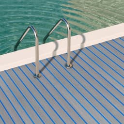 Eva Boat Flooring Foam Self-Adhesive Marine Non-Slip Mat Eva Foam Decking Sheet for Boat Decks, Yachts Flooring Stairs, 240*60cm