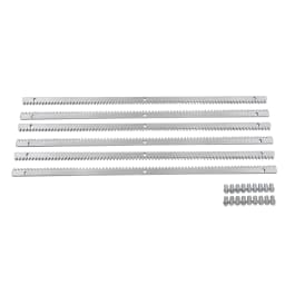 6Pcs Sliding Door Gear Rack 6*1m 0.47inch Thick Predrilled Sliding Gate Opener Rails Compatible with Most Sliding Door Motors