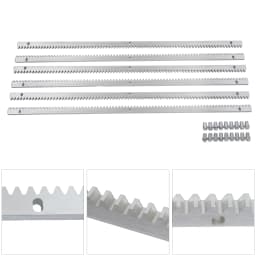 6Pcs Sliding Door Gear Rack 6*1m 0.47inch Thick Predrilled Sliding Gate Opener Rails Compatible with Most Sliding Door Motors