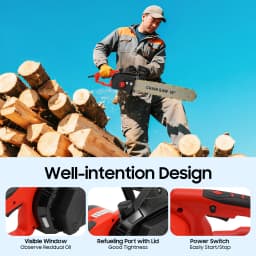 2000W 16Inch 800r/min High Speed Electric Chainsaw All Copper Wire Motor Power Chain Saw For Cutting All Kinds of Wood 220V