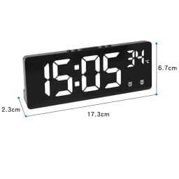 Creative Number Clock Color Nightlight Temperature Calendar Alarm Clock LED Large Number Electronic Clock Backlight Home Decor