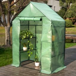 WOLTU Warm Foil Greenhouse Tomato Garden House with Tiers Waterproof Flower Vegetable Cultivation Plant Grow Tent Household Shed