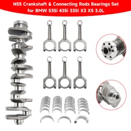 Artudatech N55 Crankshaft & Connecting Rods Bearings Set for BMW 535i 435i 335i X3 X5 3.0L