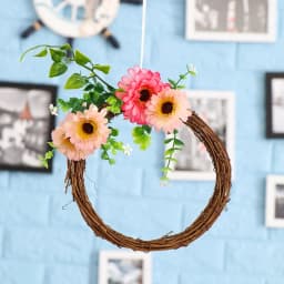 8-30CM Christmas Artificial Wreath Wicker Vine Ring Festival Rattan Garland Xmas Party Decoration Garlands