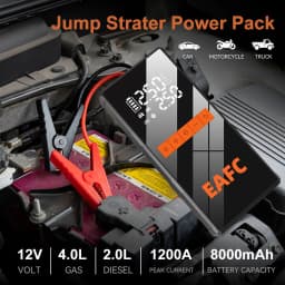 Ultimate Car Emergency Kit: 1200A Jump Starter, 150PSI Air Pump, Tire Repair, SOS Light & Tools Included