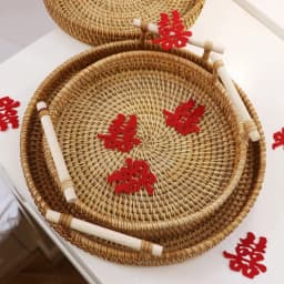 Mini Double Happiness Love Character Chinese Traditional Wedding Confetti Banquet Party Supplies Marriage Room Decoration