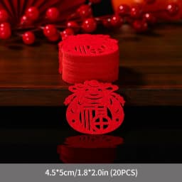 Mini Double Happiness Love Character Chinese Traditional Wedding Confetti Banquet Party Supplies Marriage Room Decoration