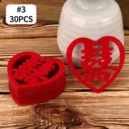 Mini Double Happiness Love Character Chinese Traditional Wedding Confetti Banquet Party Supplies Marriage Room Decoration