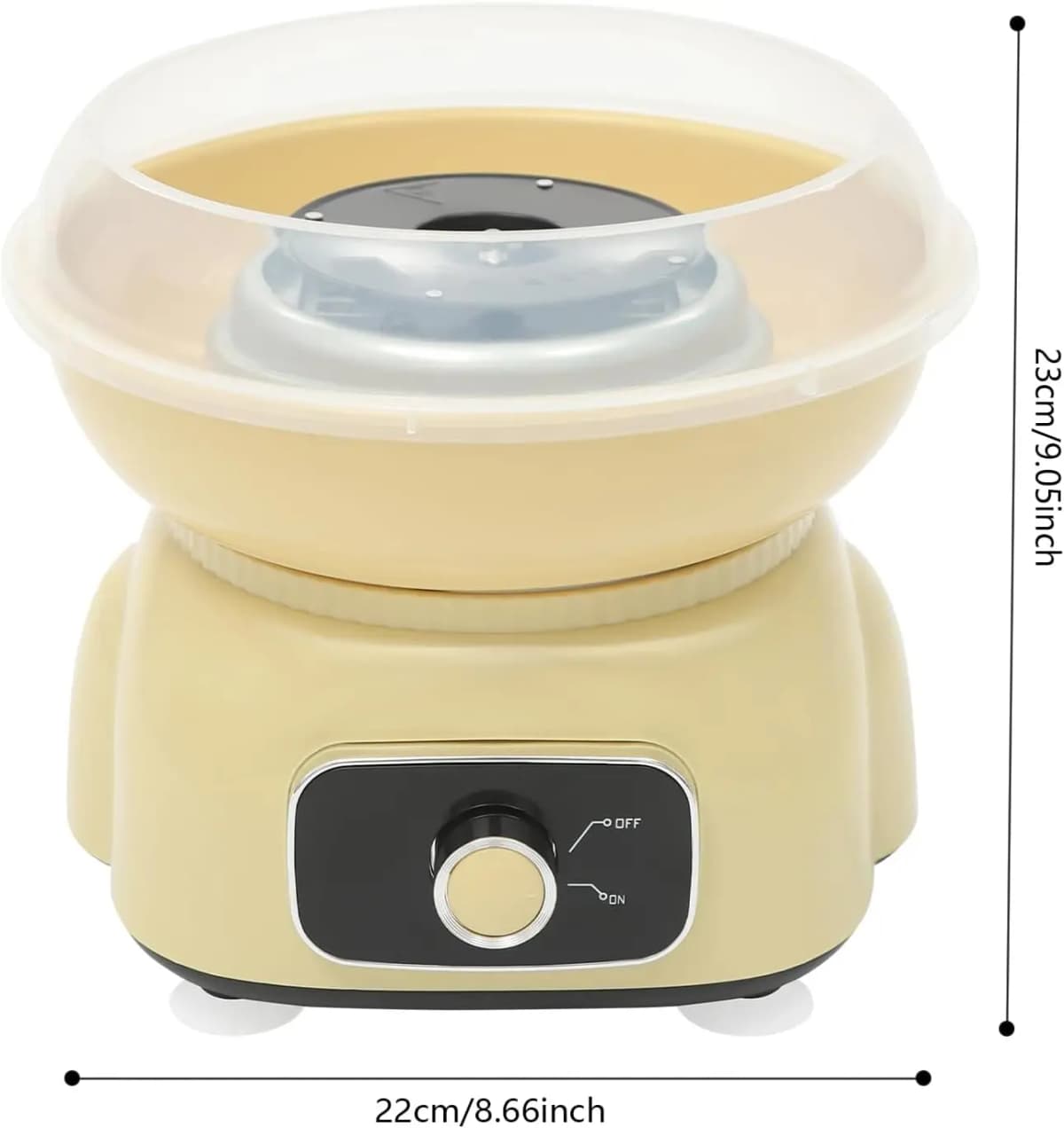 NEWEST Cotton Candy Machine Set, 500W Cotton Candy Machine with Plastic Stick Spoon and 10 Bamboo Sticks,1850RPM Sugar