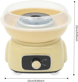 NEWEST Cotton Candy Machine Set, 500W Cotton Candy Machine with Plastic Stick Spoon and 10 Bamboo Sticks,1850RPM Sugar