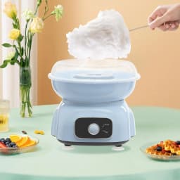 NEWEST Cotton Candy Machine Set, 500W Cotton Candy Machine with Plastic Stick Spoon and 10 Bamboo Sticks,1850RPM Sugar