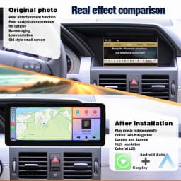 AUTOTOP 10.25" Linux Screen CarPlay Android Auto Multimedia Player For Mercedes Benz GLK Class X204 GLK300 GLK350 GLK250 BT WiFi