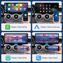 Multimedia Display For Benz C Class W205 GLC V Class W447 2015-2019 NTG5.0 Touch Screen Wireless Carplay Navigation Android Auto