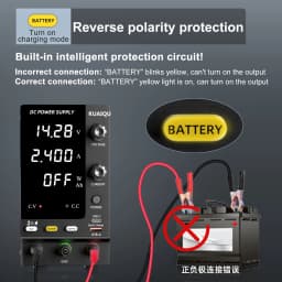 KUAIQU DC Power Supply Variable, Regulated Bench Power Supply for Fast Recharge, Equivalent to adding a BMS to your battery