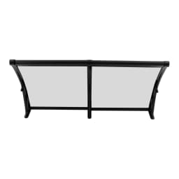 Clear Aluminum Alloy Arch Rainshed, 200kg Load, UV & Weather Protection for Windows, Doors, Balcony, Garage, Outdoor Canopy