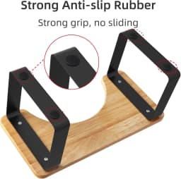 Metal and Wood Toilet Stool, Bathroom Stool for Adults, Waterproof and Non-Slip Potty Stool, Portable and Healthy Toilet Stool, Black