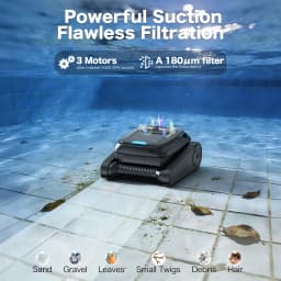 120Min ARROBO CP20 Cordless Robotic Pool Cleaner for Inground & Above Ground Pool Smart Navigation
