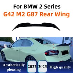 Glossy Black Rear Wing Spoiler Diffuser Exterior Tuning Kit Car Modification Accessory For BMW 2 Series G42 M2 G87 2022+