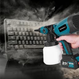 YOFIDRA 1000ML Electric Spray Gun 66000RPM Cordless Paint Sprayer Auto Steel Coating Airbrush Power Tools For Makita Battery Pin